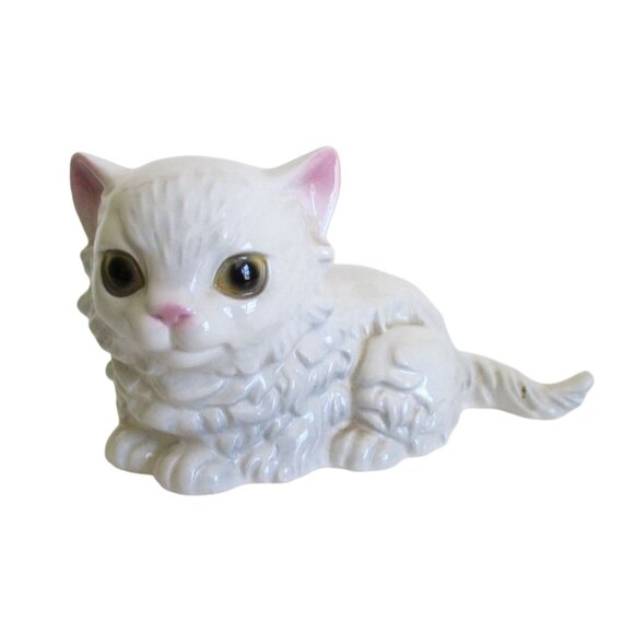 Goebel Persian Cat Kitten Porcelain Vintage Figurine -  Cat Lady Person Lover - Picture 1 of 6